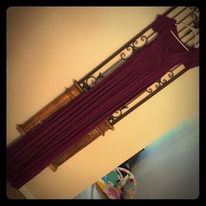 Purple maternity photo shoot dress